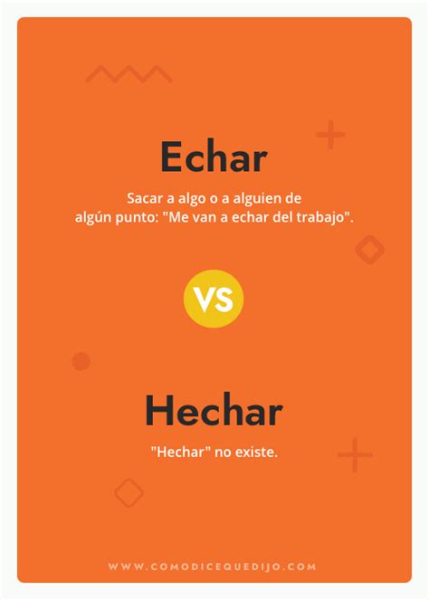 hechaste o echaste|Echar o Hechar